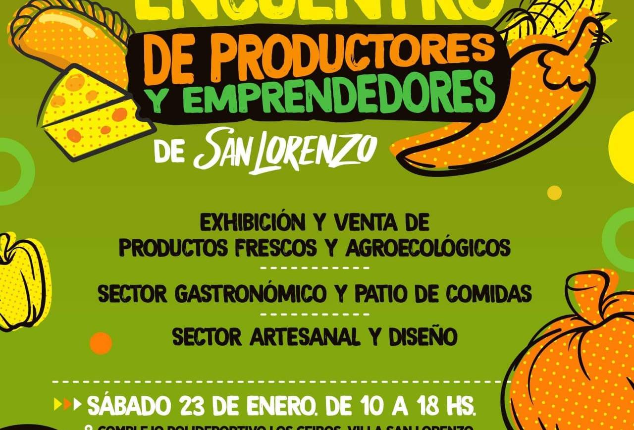 Se realizará el 1° Encuentro de productores y emprendedores de San Lorenzo