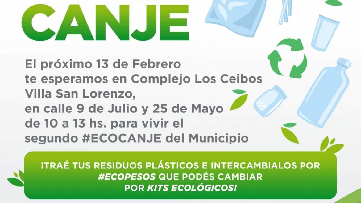 Nueva edición del #EcoCanje en San Lorenzo