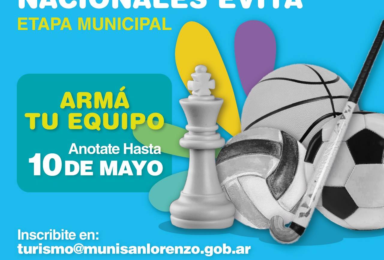 Juegos Evita: arranca la etapa municipal
