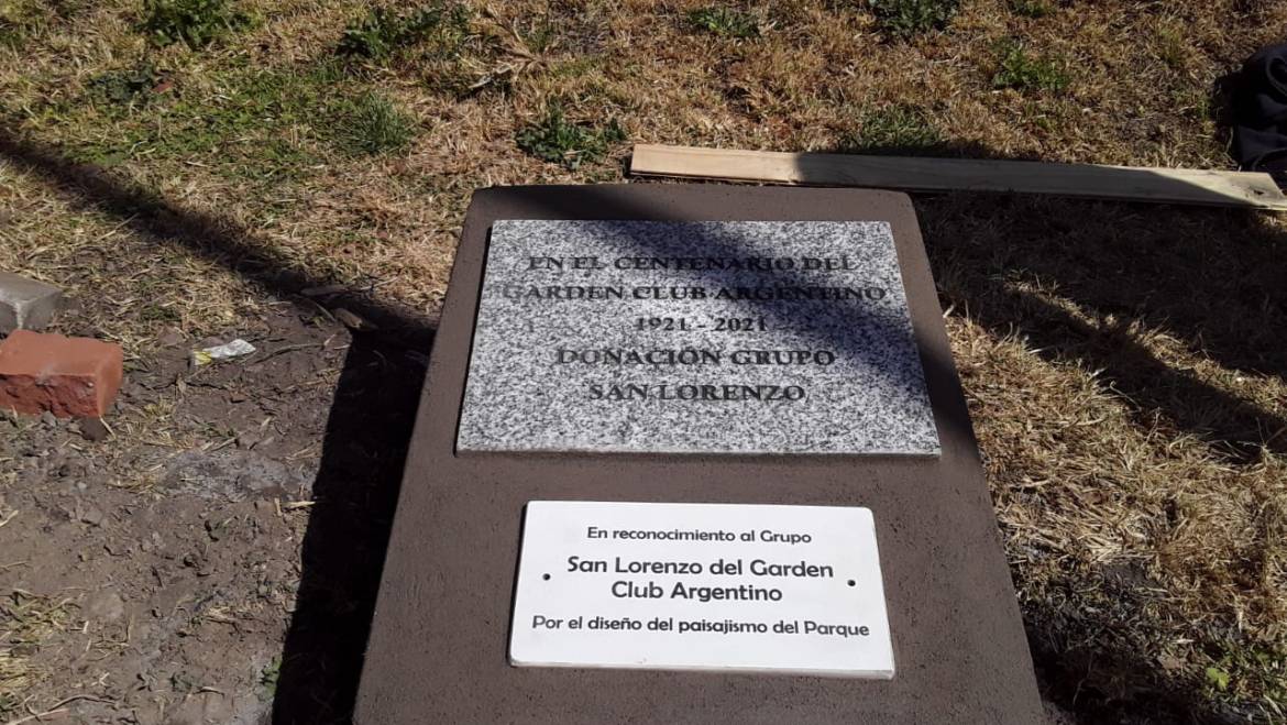 El municipio reconoció la tarea del grupo San Lorenzo del Garden Club Argentino
