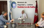 Importante reunión del intendente Saravia con el Ministro de Seguridad