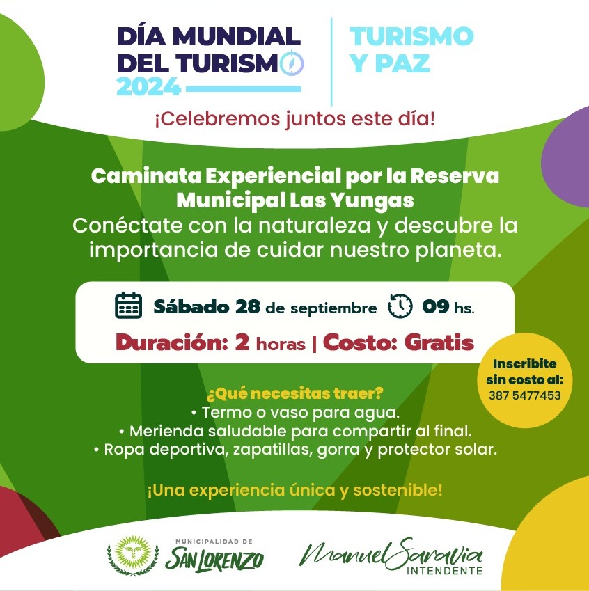 ACTIVIDADES GRATUITAS POR EL DÍA MUNDIAL DEL TURISMO