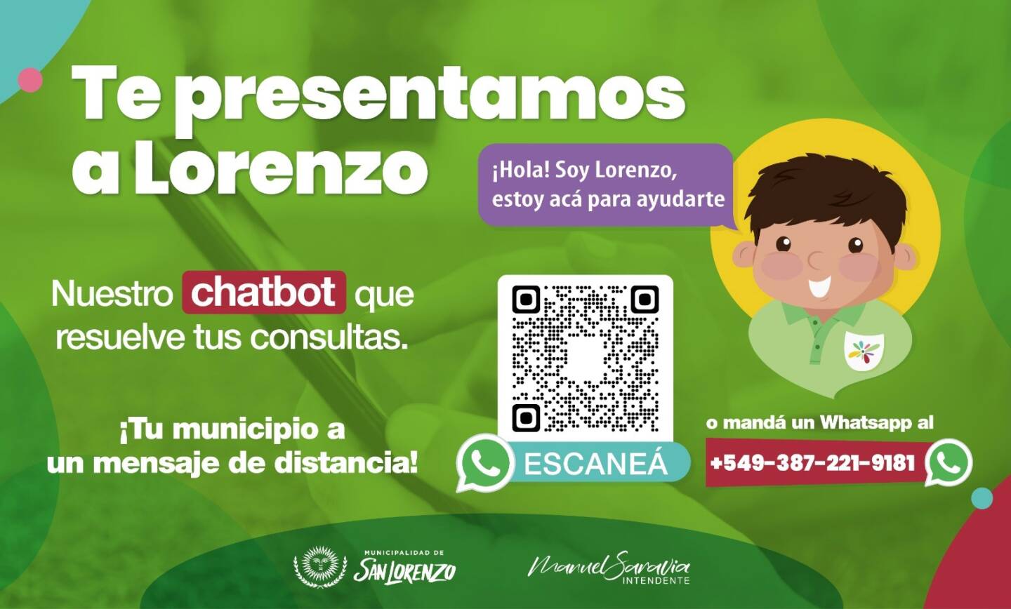 LA MUNICIPALIDAD DE SAN LORENZO PRESENTA «LORENZO», UN ASISTENTE VIRTUAL PARA FACILITAR TRÁMITES Y CONSULTAS