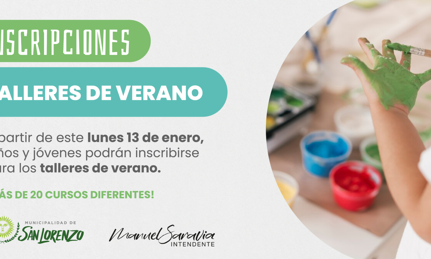 Este lunes comienzan las inscripciones para los talleres de verano