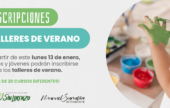 Este lunes comienzan las inscripciones para los talleres de verano