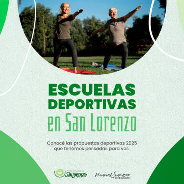 La Municipalidad de San Lorenzo te invita a formar partes de las Escuelas Deportivas