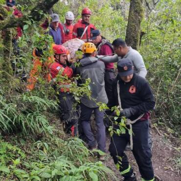 Exitoso rescate de una turista en el Cerro Elefante