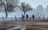 San Lorenzo: amplio operativo para controlar incendios de pastizales