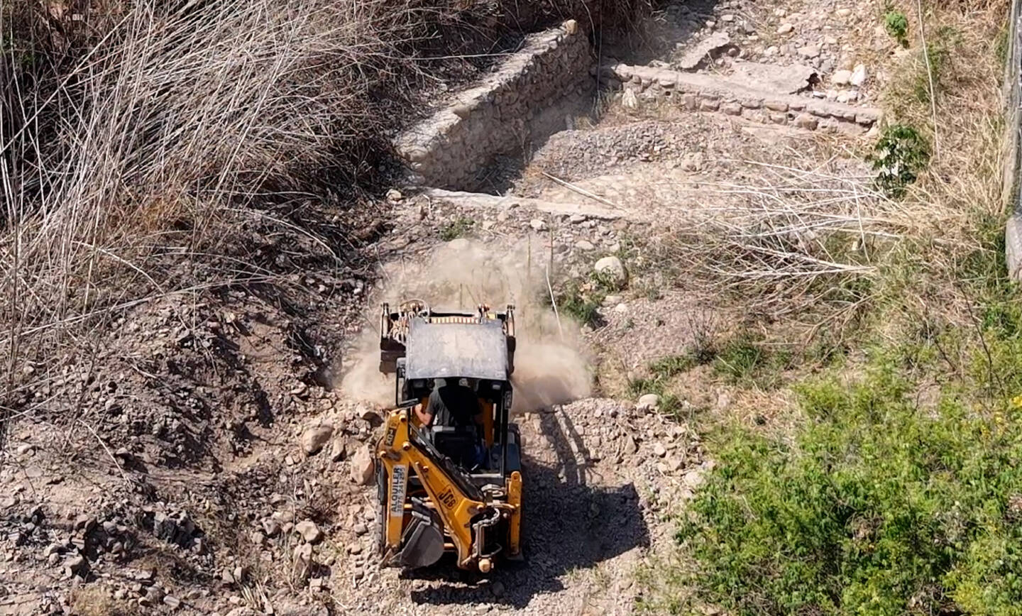 Comenzaron las obras de limpieza y encauzamiento de canales en San Lorenzo