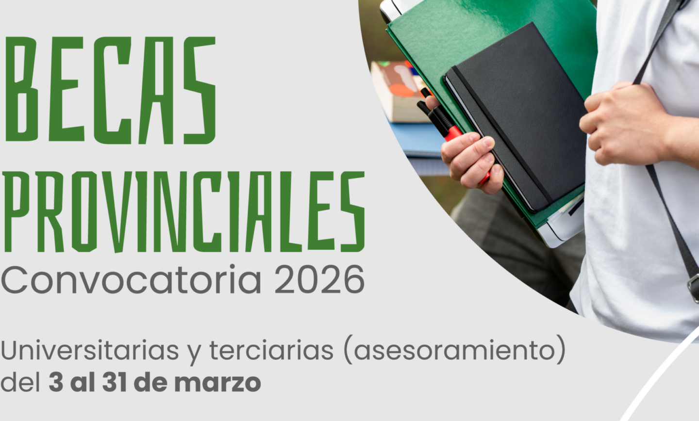 Comienzan las inscripciones para las becas provinciales en la Municipalidad de San Lorenzo