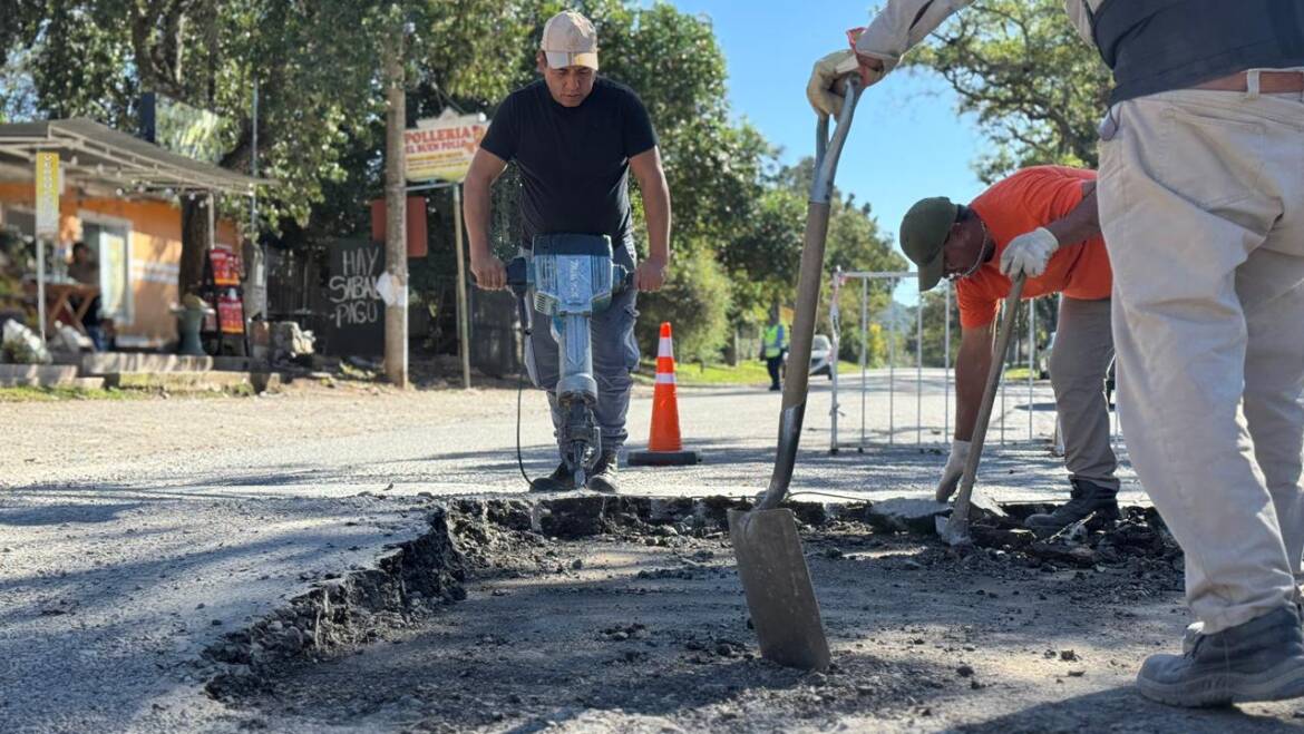 La Municipalidad avanza con trabajos de mejoramiento vial en distintos puntos de San Lorenzo