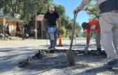 La Municipalidad avanza con trabajos de mejoramiento vial en distintos puntos de San Lorenzo