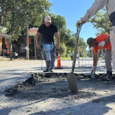 La Municipalidad avanza con trabajos de mejoramiento vial en distintos puntos de San Lorenzo