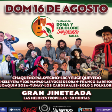 San Lorenzo se prepara para celebrar sus fiestas patronales con un gran festival de Doma y Folclore